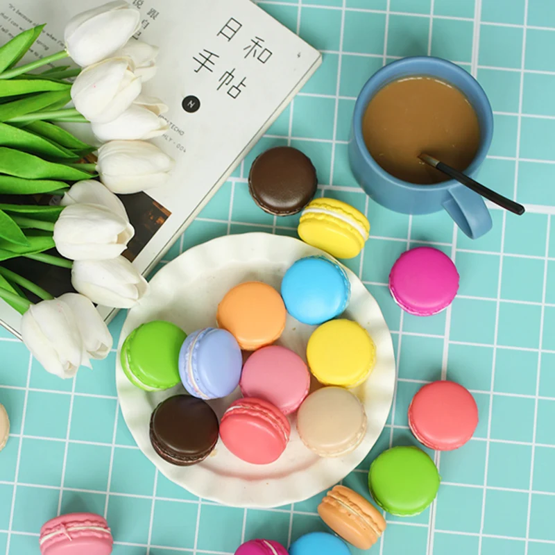 Multiple Colors Macarons Simulated Baking Artificial Bread ins Photography Props DIY Decoration Photo Taking Picture Accessories |
