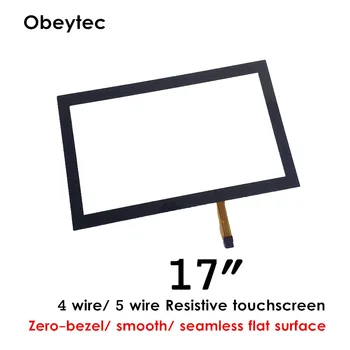17" Zero-Bezel Resistive Touch Screen with Seamless flat surface 5 wire Resistive Technology WITHOUT CONTROLLER (TS170A5BC01)
17" Zero-Bezel Resistive Touch Screen with Seamless flat surface 5 wire Resistive Technology WITHOUT CONTROLLER (TS170A5BC01)
