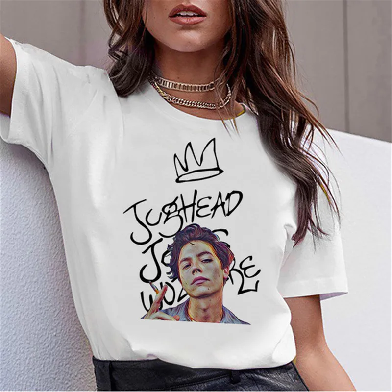 Женская футболка в стиле Харадзюку Southsidde Serpents Jughead модная большого размера лето