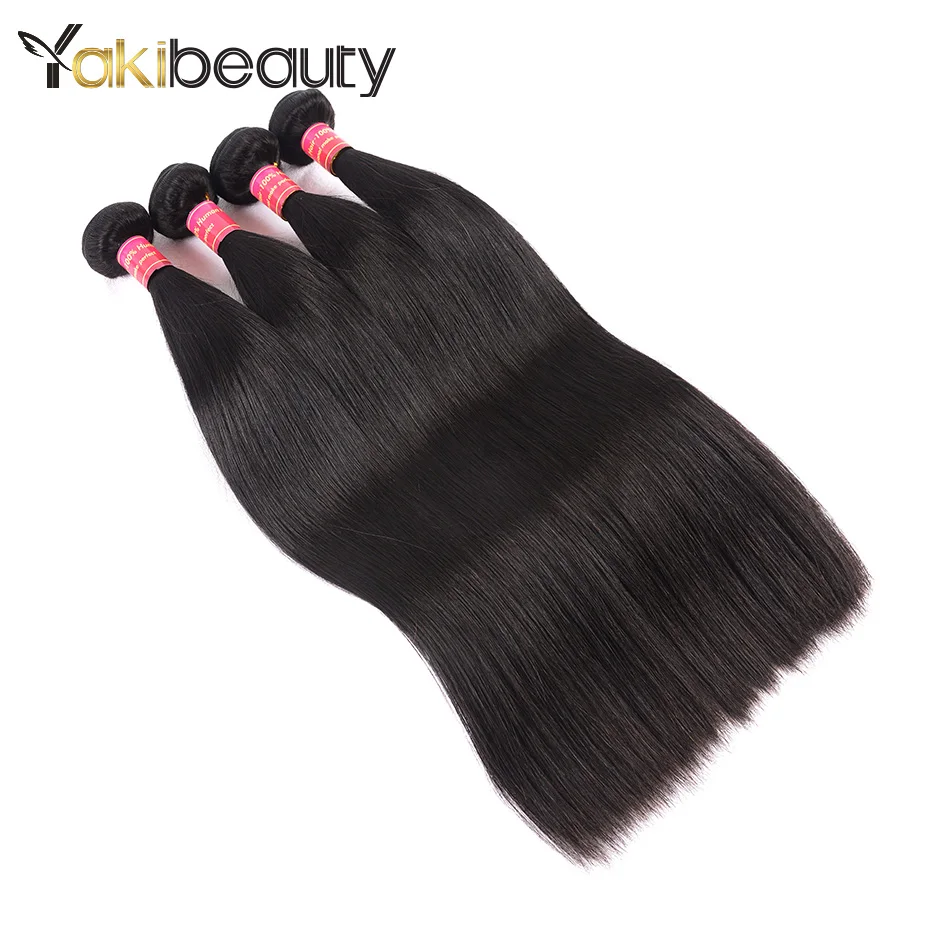 Yakibeauty Peruvian Straight Hair Bundles 3pcslot Human Hair Extensions Remy Hair Weave Bundles 8-28 Double Weft free shipping (55)