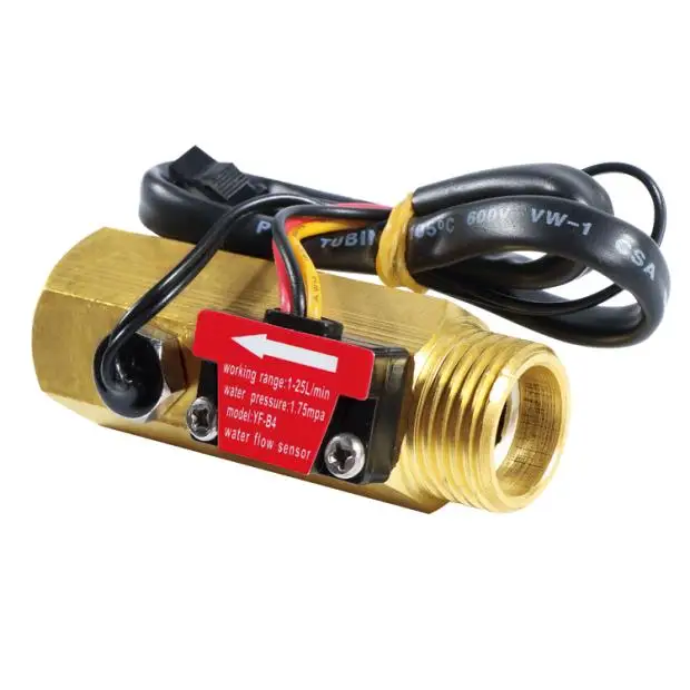 4 Points Turbine Flow Meter, Water Flow Sensor, Hall Flow Meter with Temperature Detection Probe
4 Points Turbine Flow Meter, Water Flow Sensor, Hall Flow Meter with Temperature Detection Probe