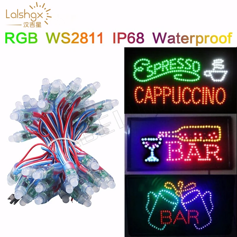 Free shipping DC5V WS2811IC led pixel module 12mm Digital Full Color RGB Independently addressable String lights waterproof IP68
Free shipping DC5V WS2811IC led pixel module 12mm Digital Full Color RGB Independently addressable String lights waterproof IP68