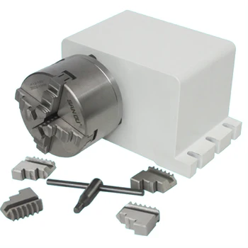 CNC dividing head rotary axis A aixs 4 jaws cnc chuck for cnc 3020 3040 6040 6090
CNC dividing head rotary axis A aixs 4 jaws cnc chuck for cnc 3020 3040 6040 6090