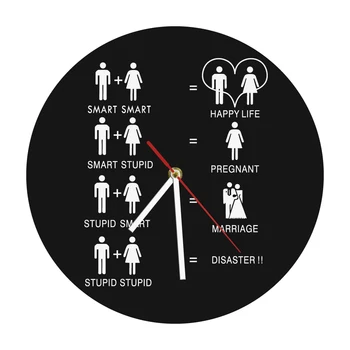 Funny Wedding Equation Wall Clock Wicked Wedding Mantra Contemporary Decorative Clock Creative Art Indoor Decoration
Funny Wedding Equation Wall Clock Wicked Wedding Mantra Contemporary Decorative Clock Creative Art Indoor Decoration
