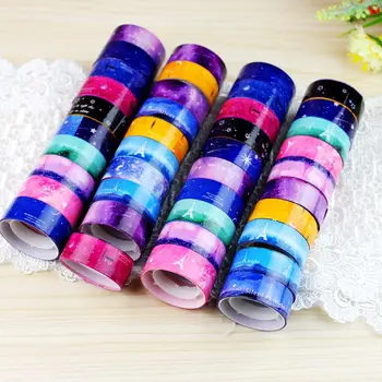 10pcs/lot Masking Tape Starry Sky Washi Pvc Roll DIY Decor Scrapbooking Sticker Office Supplies
10pcs/lot Masking Tape Starry Sky Washi Pvc Roll DIY Decor Scrapbooking Sticker Office Supplies