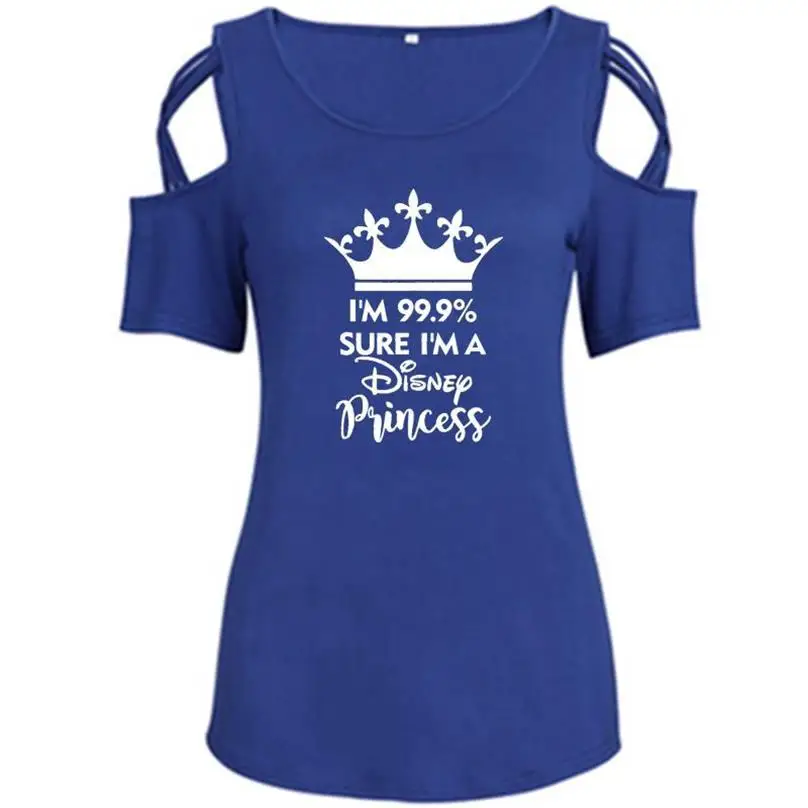 New T-Shirt For Women I Am 99.9% Sure I Am A Disney Princess Letters Print Bandage Off Shoulder TShirt Female Tshirt Plus Size
New T-Shirt For Women I Am 99.9% Sure I Am A Disney Princess Letters Print Bandage Off Shoulder TShirt Female Tshirt Plus Size