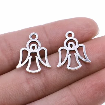 WYSIWYG 10pcs/lot 16x20mm Angel Charms Pendant For Jewelry Making Antique Silver Color Alloy Charms
WYSIWYG 10pcs/lot 16x20mm Angel Charms Pendant For Jewelry Making Antique Silver Color Alloy Charms