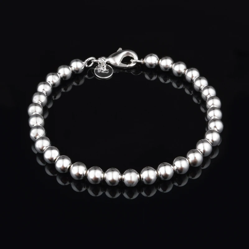 Bracelet 6mm Hollow Beads Bracelets & Bangles For Women 925 Sterling Silver Jewelry Femme Bileklik Pulseira Pulseras love Gift
Bracelet 6mm Hollow Beads Bracelets & Bangles For Women 925 Sterling Silver Jewelry Femme Bileklik Pulseira Pulseras love Gift