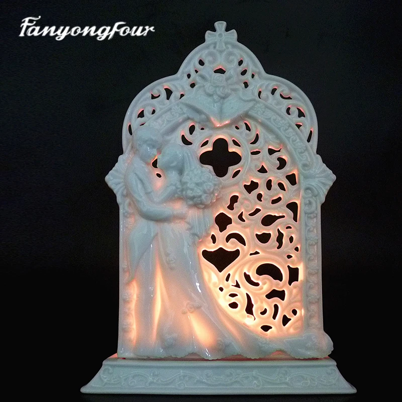 3D Groom Bride Wedding Candlestick Silicone Mold Fondant Chocolate Gypsum Resin Candle Mould Kitchen Baking Free Shipping
3D Groom Bride Wedding Candlestick Silicone Mold Fondant Chocolate Gypsum Resin Candle Mould Kitchen Baking Free Shipping