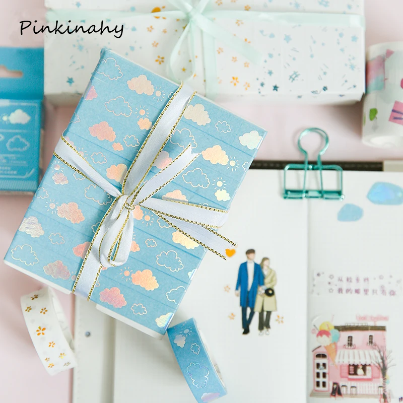 Creative Star Clouds Girl Bullet Journal Washi Tape Laser Gilding Adhesive Tape DIY Scrapbooking Sticker Label Kawaii Stationery
Creative Star Clouds Girl Bullet Journal Washi Tape Laser Gilding Adhesive Tape DIY Scrapbooking Sticker Label Kawaii Stationery