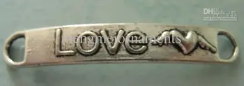 50pcs tibet silver pewter curved metal plate with raising word" Love" cord bracelet accessories
50pcs tibet silver pewter curved metal plate with raising word" Love" cord bracelet accessories