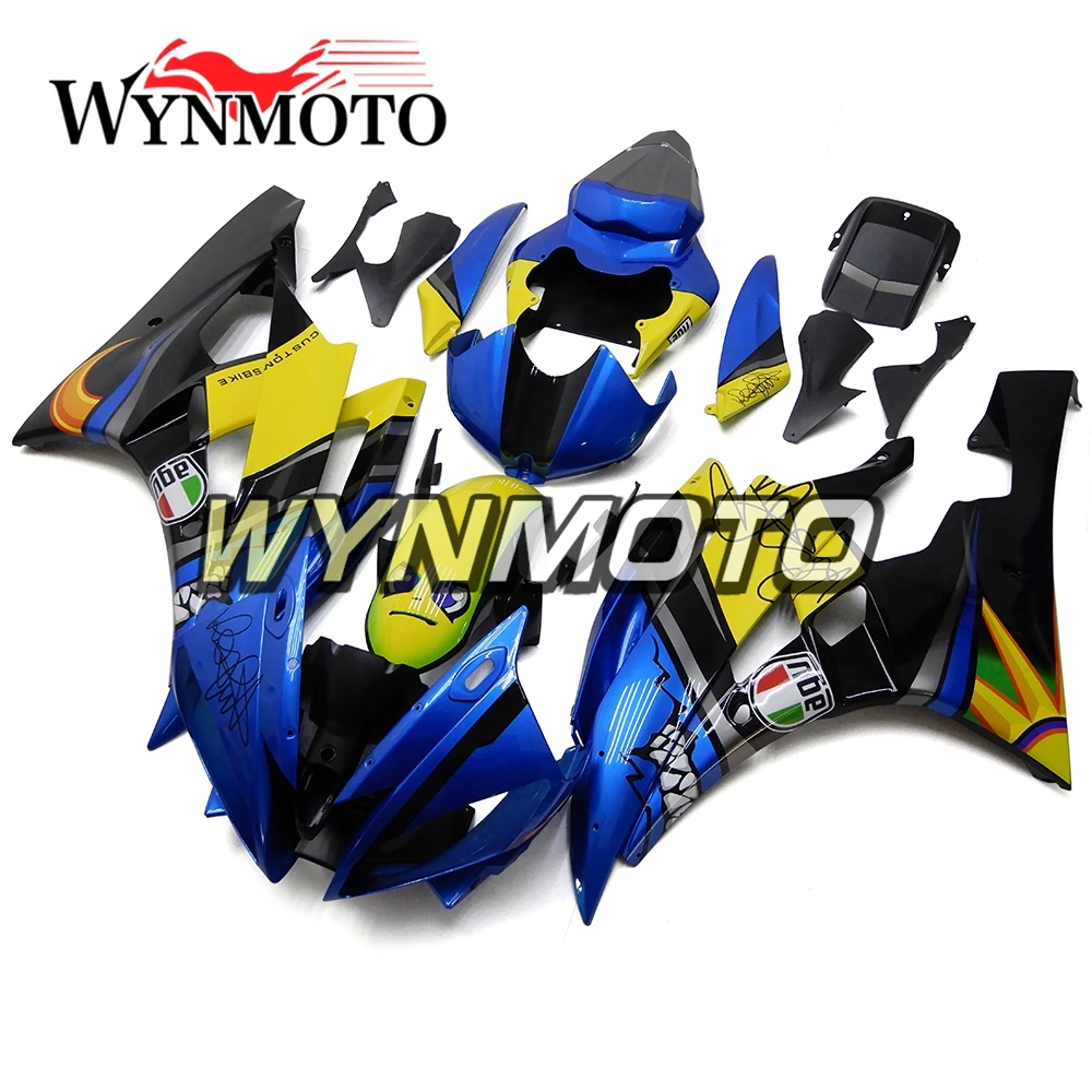 Complete ABS Injection Plastics Fairings For Yamaha YZF R6 Year 2006 2007 06 07 Motorcycle Fairing Kit Cowlings Blue Yellow Eyes
Complete ABS Injection Plastics Fairings For Yamaha YZF R6 Year 2006 2007 06 07 Motorcycle Fairing Kit Cowlings Blue Yellow Eyes