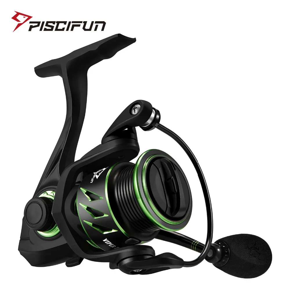 Piscifun Viper II Spinning Reel 1000 2000 Series Shallow Light Spool Ultra Smooth 6.2:1 High Gear Ratio 11 Bearings Fishing Reel
Piscifun Viper II Spinning Reel 1000 2000 Series Shallow Light Spool Ultra Smooth 6.2:1 High Gear Ratio 11 Bearings Fishing Reel