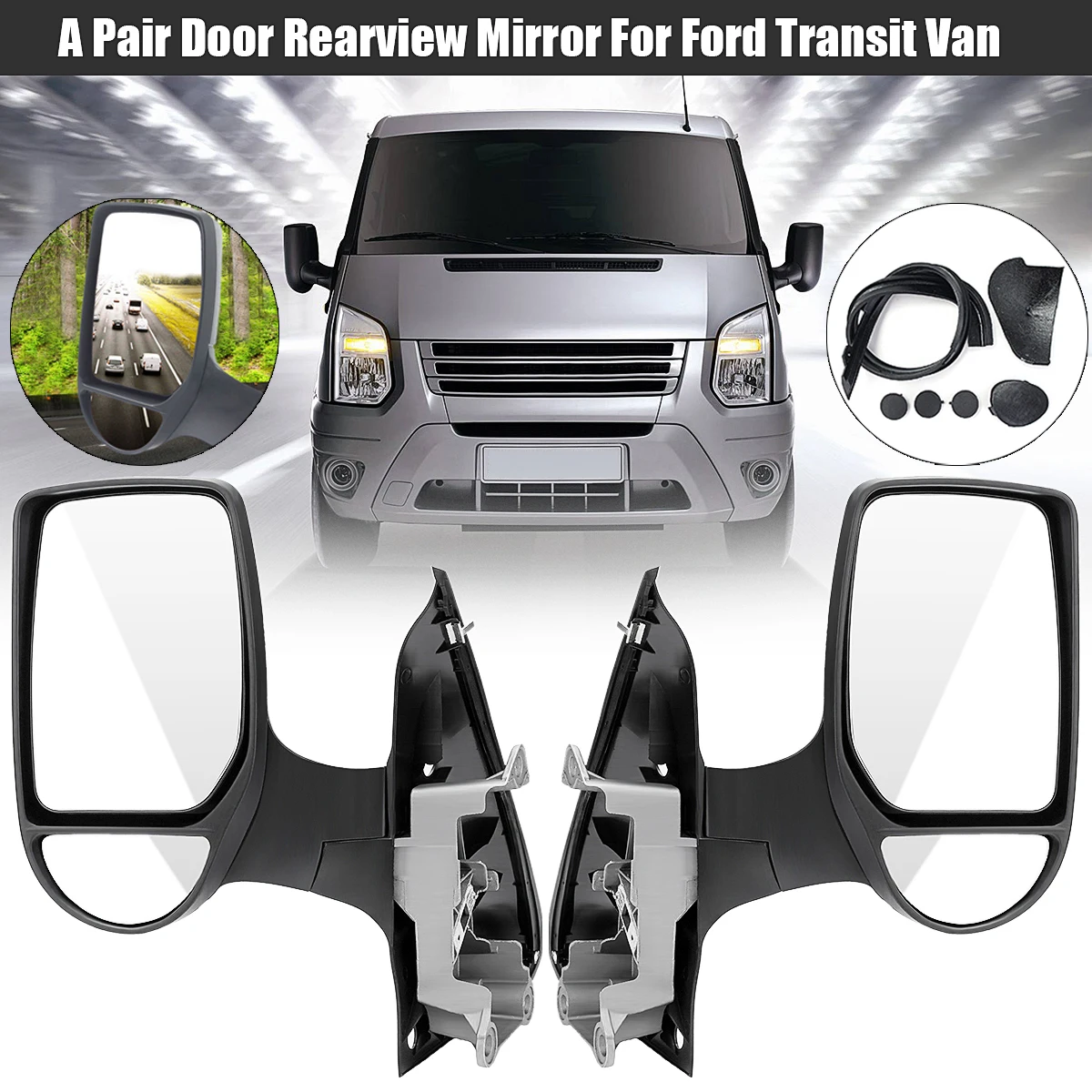 Left/Right Car Short Arm Wing Manual Door Mirror Replacement for Ford Transit Van MK7 2006-2014
Left/Right Car Short Arm Wing Manual Door Mirror Replacement for Ford Transit Van MK7 2006-2014