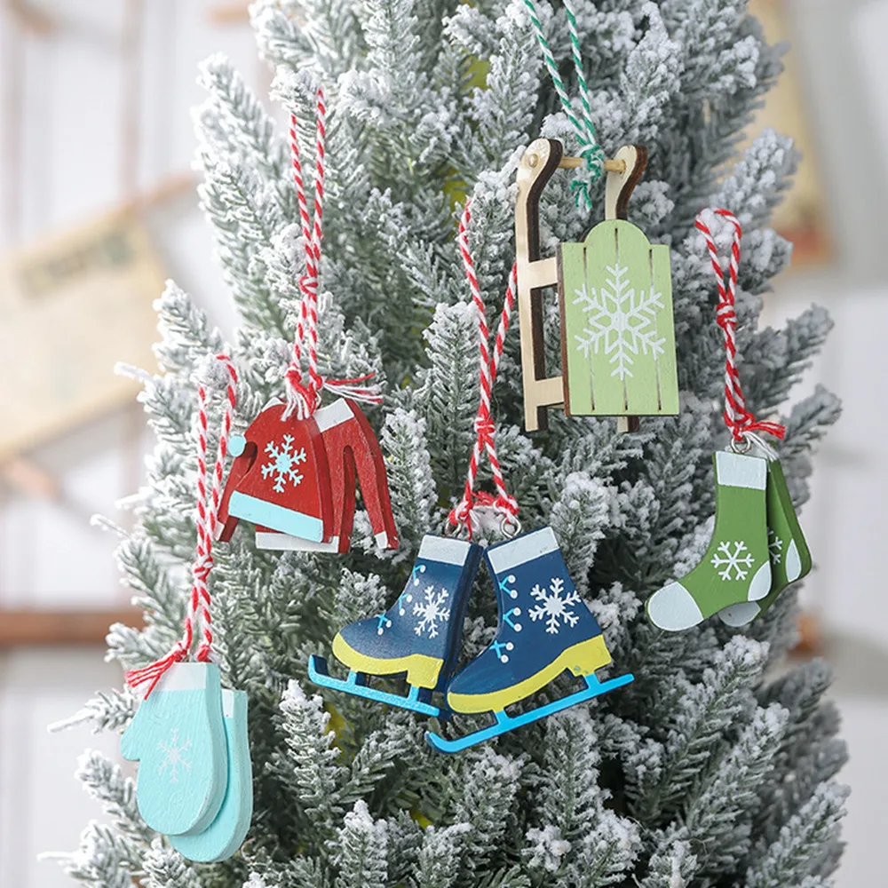 5pcs/set Creative Christmas Wooden Pendants Ornaments DIY Wood Crafts Xmas Tree Ornaments Christmas Party Decorations Navidad
5pcs/set Creative Christmas Wooden Pendants Ornaments DIY Wood Crafts Xmas Tree Ornaments Christmas Party Decorations Navidad