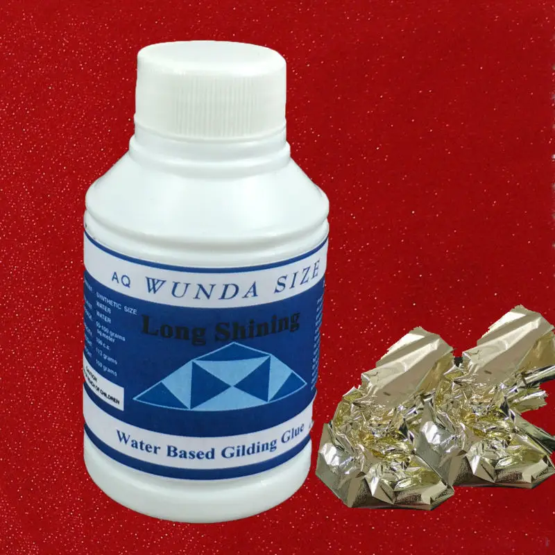 Water based gilding glue to paste imitation gold leaf and silver leaf 100 ml very easy to use
Water based gilding glue to paste imitation gold leaf and silver leaf 100 ml very easy to use