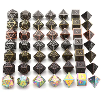 New Design and Font Metal Dice with Black Dice Bag for Dungeons and Dragons RPG MTG Board Games Math Teaching
New Design and Font Metal Dice with Black Dice Bag for Dungeons and Dragons RPG MTG Board Games Math Teaching
