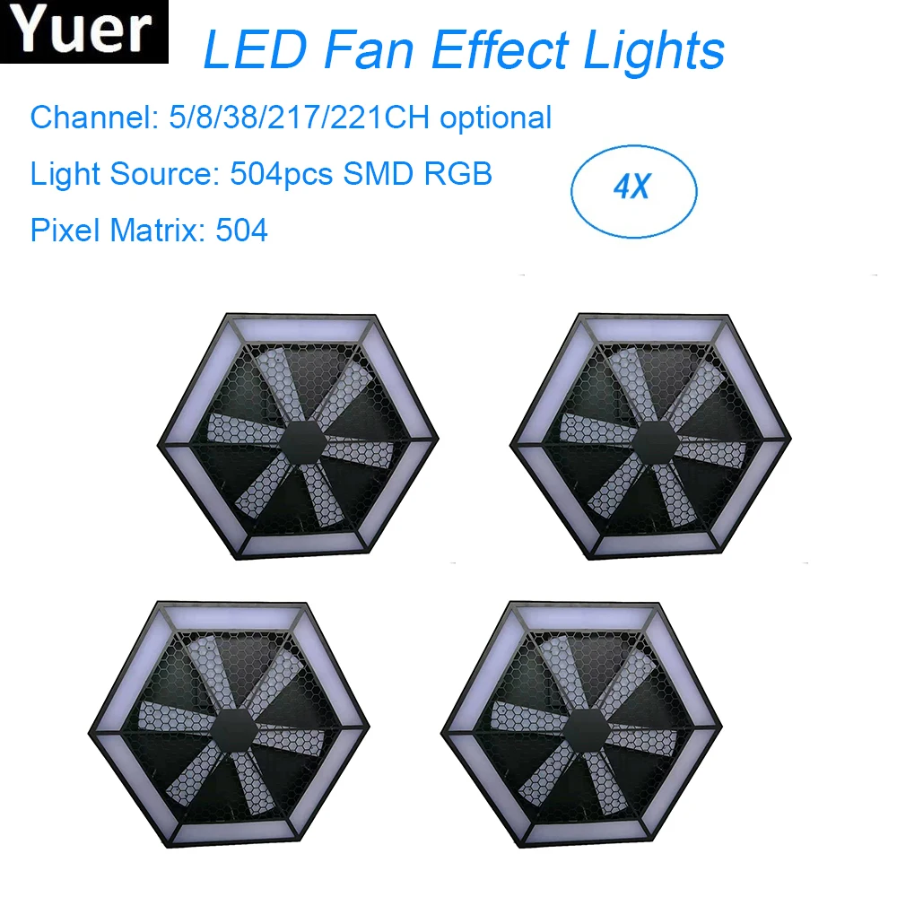 New 200W LED 504pc RGB 3in1 Fan Stage Effect Light Hexagon DMX512 Auto Mode Stage Lighting Effect DJ Disco party light LED Lamp
New 200W LED 504pc RGB 3in1 Fan Stage Effect Light Hexagon DMX512 Auto Mode Stage Lighting Effect DJ Disco party light LED Lamp