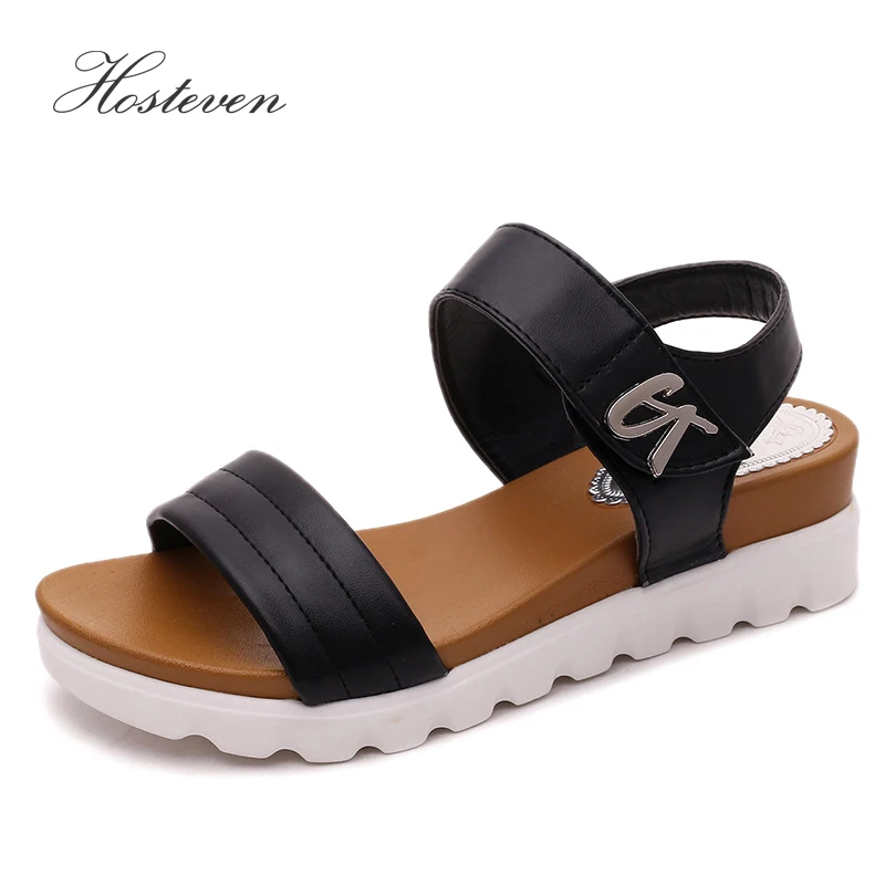 Hosteven Women Sandals Fashion Casual Summer Flats Leather Female Shoes Comfortable Ladies Female Shoes Soild Sandals
Hosteven Women Sandals Fashion Casual Summer Flats Leather Female Shoes Comfortable Ladies Female Shoes Soild Sandals