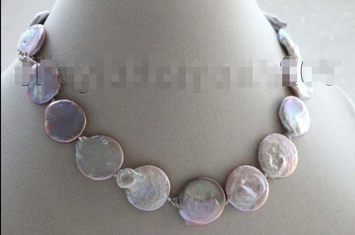 17" Genuine Natural Purple Coin Pearl Necklace 14KGP #f1799!
17" Genuine Natural Purple Coin Pearl Necklace 14KGP #f1799!