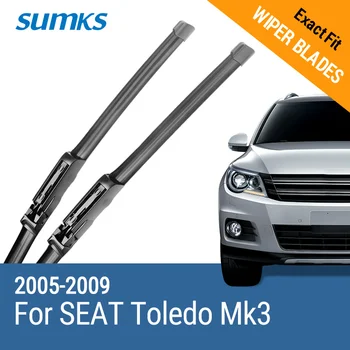 SUMKS Wiper Blades for SEAT Toledo Mk3 26"&26" Fit Claw Arms 2005 2006 2007 2008 2009
SUMKS Wiper Blades for SEAT Toledo Mk3 26"&26" Fit Claw Arms 2005 2006 2007 2008 2009