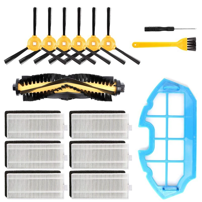 16 Packs Accessories Kit For Ecovacs Deebot N79S N79 Robotic Vacuum Cleaner Filters, Side Brushes,Main Brush, Primary Filter A
16 Packs Accessories Kit For Ecovacs Deebot N79S N79 Robotic Vacuum Cleaner Filters, Side Brushes,Main Brush, Primary Filter A