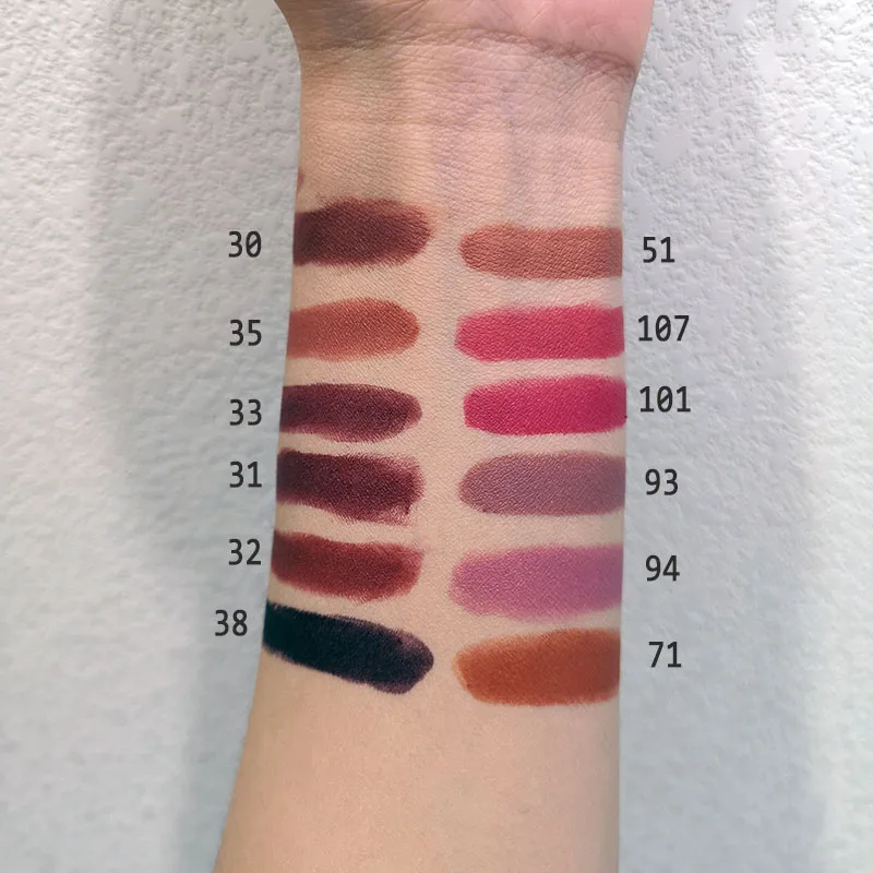 New Maquiage Matte Lipsticks Waterproof Matte Lipstick Sexy Red Brown Black Lip Stick Cosmetic Velvet Nude Batom Lips Makeup Set
New Maquiage Matte Lipsticks Waterproof Matte Lipstick Sexy Red Brown Black Lip Stick Cosmetic Velvet Nude Batom Lips Makeup Set