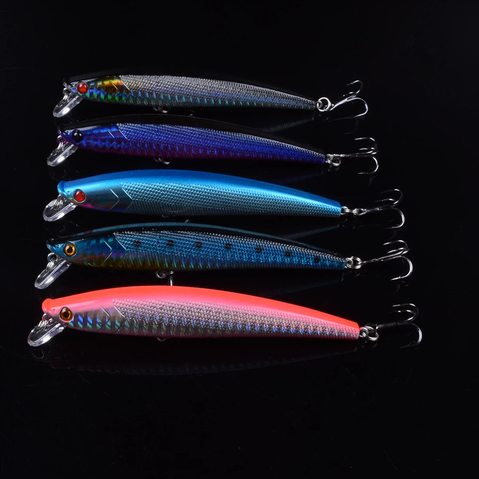 5pcs 11cm 11.4g Minnow Lure Hard Plastic Fish Artificial Bait for Fishing 3D Eyes Swimbait Crankbait Wobblers Fishing Lure Pesca
5pcs 11cm 11.4g Minnow Lure Hard Plastic Fish Artificial Bait for Fishing 3D Eyes Swimbait Crankbait Wobblers Fishing Lure Pesca