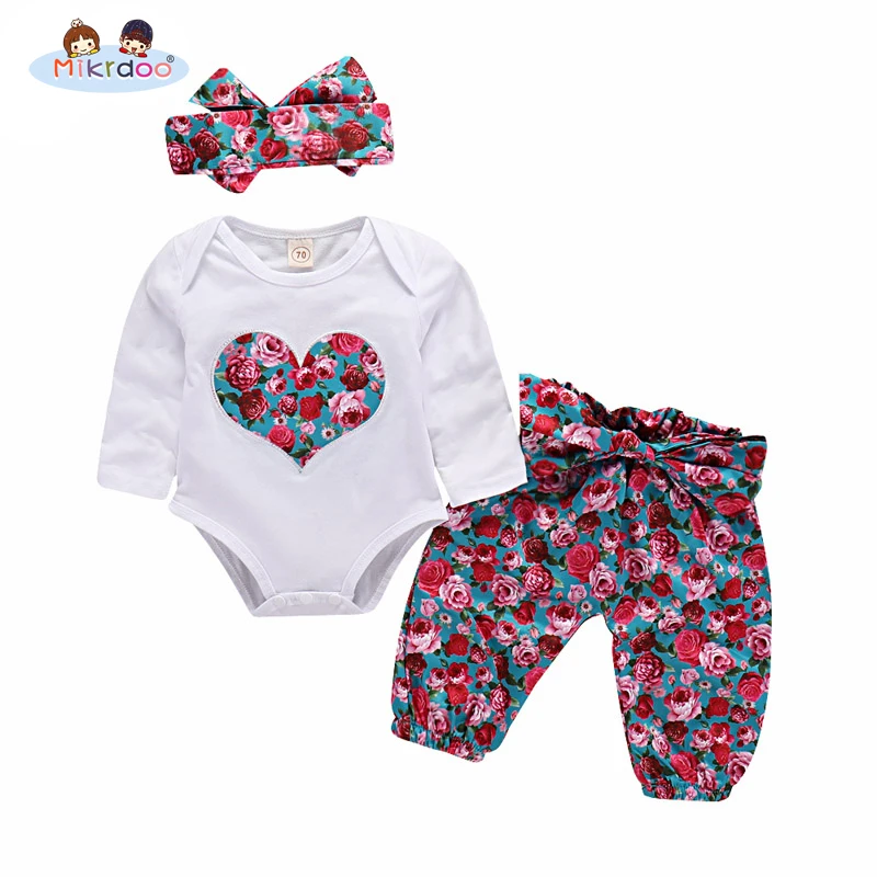 Baby Girls Clothing Sets 2018 cute Tops Playsuit Pants Headband Outfit Set 3Pcs Newborn Infant Baby Girls Clothes sport outfit
Baby Girls Clothing Sets 2018 cute Tops Playsuit Pants Headband Outfit Set 3Pcs Newborn Infant Baby Girls Clothes sport outfit