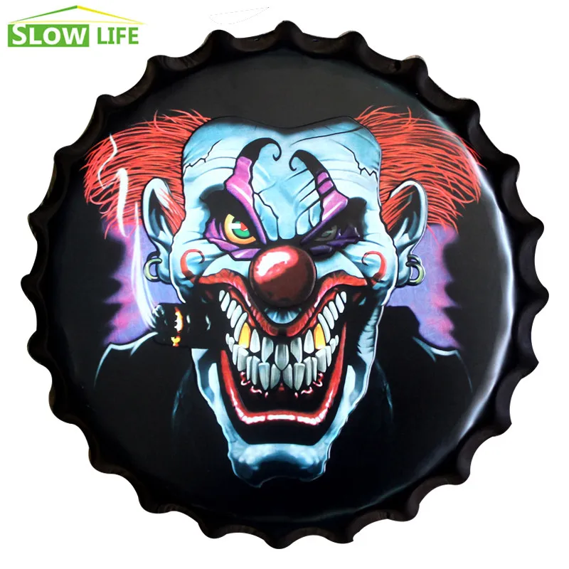 2017 New Skull Clown Bottle Cap Metal Tin Sign Vintage Home Decor Tin Sign Wall Decor Metal Sign 3D Wall Decor Metal Plaque
2017 New Skull Clown Bottle Cap Metal Tin Sign Vintage Home Decor Tin Sign Wall Decor Metal Sign 3D Wall Decor Metal Plaque