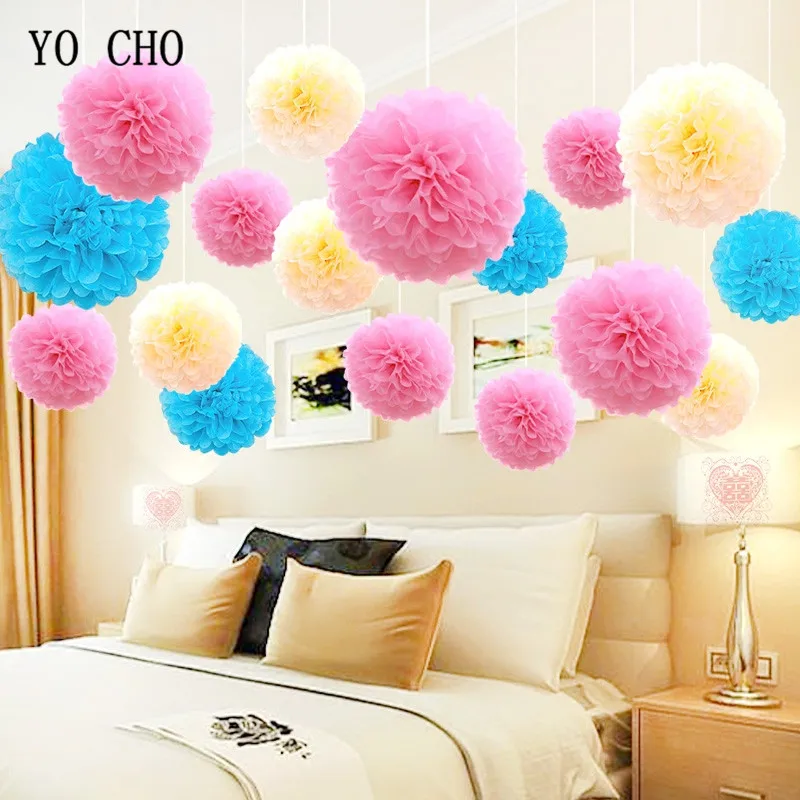 YO CHO Paper Pompom Artificial Flowers 20 30cm Wedding Decorated Paper Pompom Wedding Flower Head Birthday Party Decoration Ball
YO CHO Paper Pompom Artificial Flowers 20 30cm Wedding Decorated Paper Pompom Wedding Flower Head Birthday Party Decoration Ball