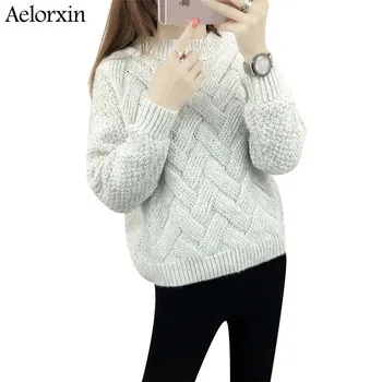 Aelorxin Sweater Women Pullover Women's Knitted Sweater Long-sleeved Leisure Thick Warm Sweaters Jumper Pull Femme Pink Gray
Aelorxin Sweater Women Pullover Women's Knitted Sweater Long-sleeved Leisure Thick Warm Sweaters Jumper Pull Femme Pink Gray