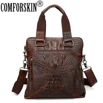COMFORSKIN Brand Mochila Masculina Premium 100% Genuine Leather Alligator Men's Totes New Arrivals Casual Men Leather Handbags
COMFORSKIN Brand Mochila Masculina Premium 100% Genuine Leather Alligator Men's Totes New Arrivals Casual Men Leather Handbags