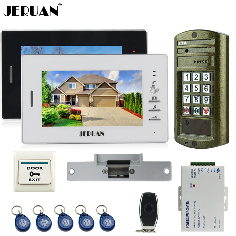 Home 7 inch Video Intercom Door Phone System kit 2 Monitor + Metal panel Waterproof Access Password keypad HD Mini Camera
Home 7 inch Video Intercom Door Phone System kit 2 Monitor + Metal panel Waterproof Access Password keypad HD Mini Camera