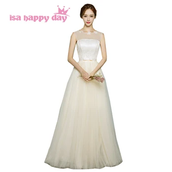 champagne tulle lace up back bridesmaid long bridesmade ladies summer party dress brides maid dresses 2020 gown H3740
champagne tulle lace up back bridesmaid long bridesmade ladies summer party dress brides maid dresses 2020 gown H3740