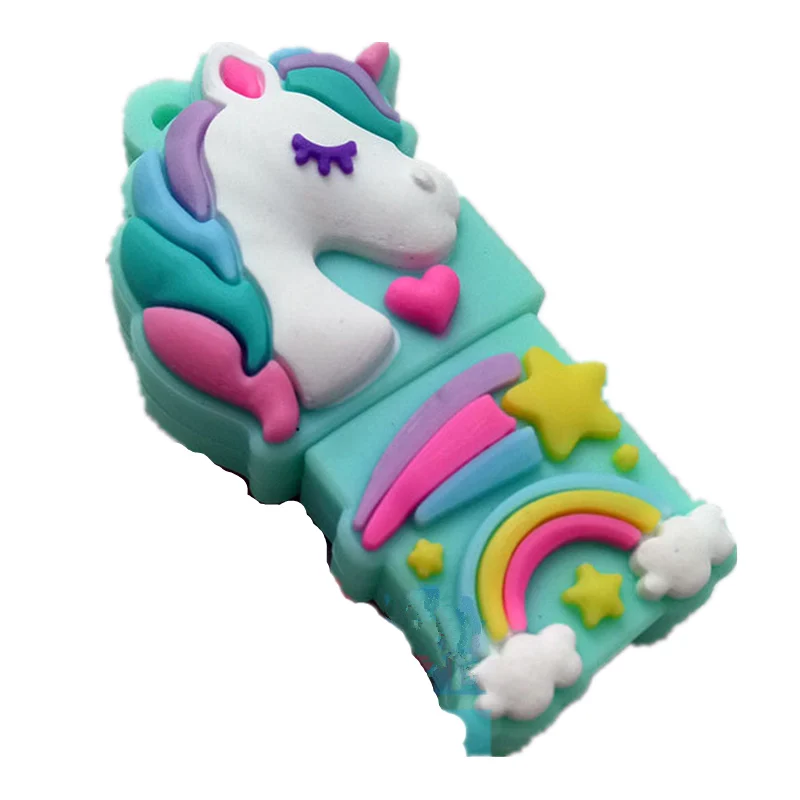 

Usb Flash Drive 32GB Cute Cartoon Unicorn Pen Drive High Speed Flash Disk Memory Stick 4G 8G 16G 64GB Pendrive 128GB Thumbdrives