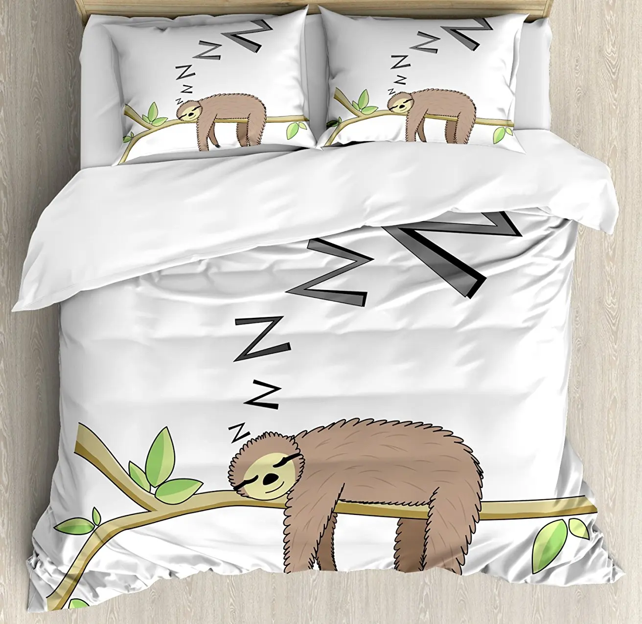 Sloth Duvet Cover Set Arboreal Mammal Sleeping on Branch in Forest Lazy Mood Resting Relaxing Theme Decorative Bedding Set
Sloth Duvet Cover Set Arboreal Mammal Sleeping on Branch in Forest Lazy Mood Resting Relaxing Theme Decorative Bedding Set