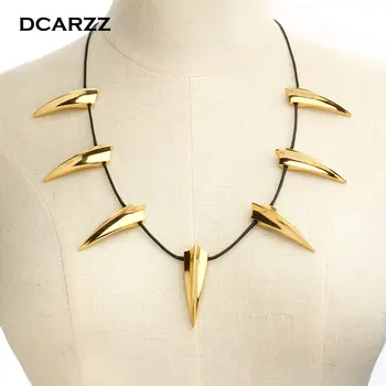 Black Panther Choker Necklace King of Wakanda T'Challa Necklace Silver Color Plated Movie Cosplay Jewelry Accessories for Men
Black Panther Choker Necklace King of Wakanda T'Challa Necklace Silver Color Plated Movie Cosplay Jewelry Accessories for Men