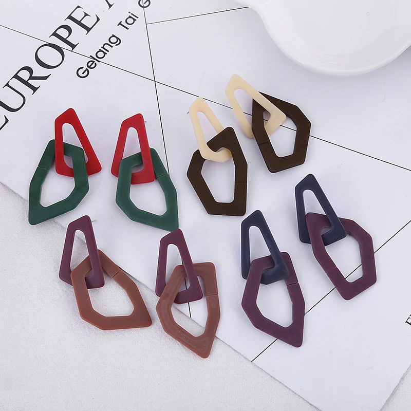 YAOLOGE 2019 Classic Drop Fashion Resin Dangle Earrings For Women Long Statement Geometric Acrylic Female Brincos Jewelry
YAOLOGE 2019 Classic Drop Fashion Resin Dangle Earrings For Women Long Statement Geometric Acrylic Female Brincos Jewelry
