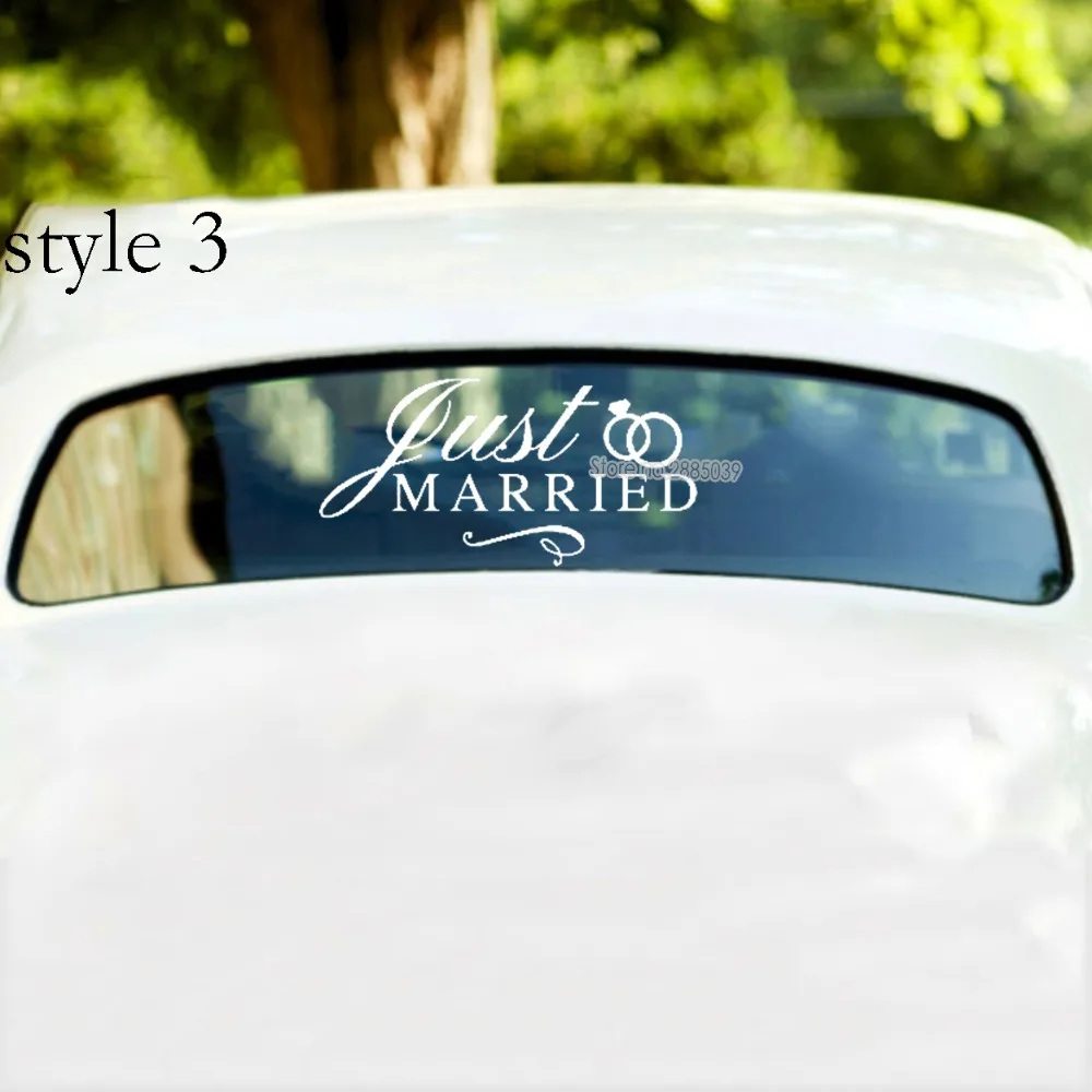 New Arrivals 4 Styles Just Married Decal Vinyl Stickers For Car Weddings Decor Wedding Signs Chalkboard Mirrors Bar Menu LC471
New Arrivals 4 Styles Just Married Decal Vinyl Stickers For Car Weddings Decor Wedding Signs Chalkboard Mirrors Bar Menu LC471