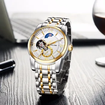 Tevise Automatic Men Mechanical Watch Brand Luxury Stainless Steel Mens Business Wrist Watches Moon Phase Luminous Hands T805C
Tevise Automatic Men Mechanical Watch Brand Luxury Stainless Steel Mens Business Wrist Watches Moon Phase Luminous Hands T805C