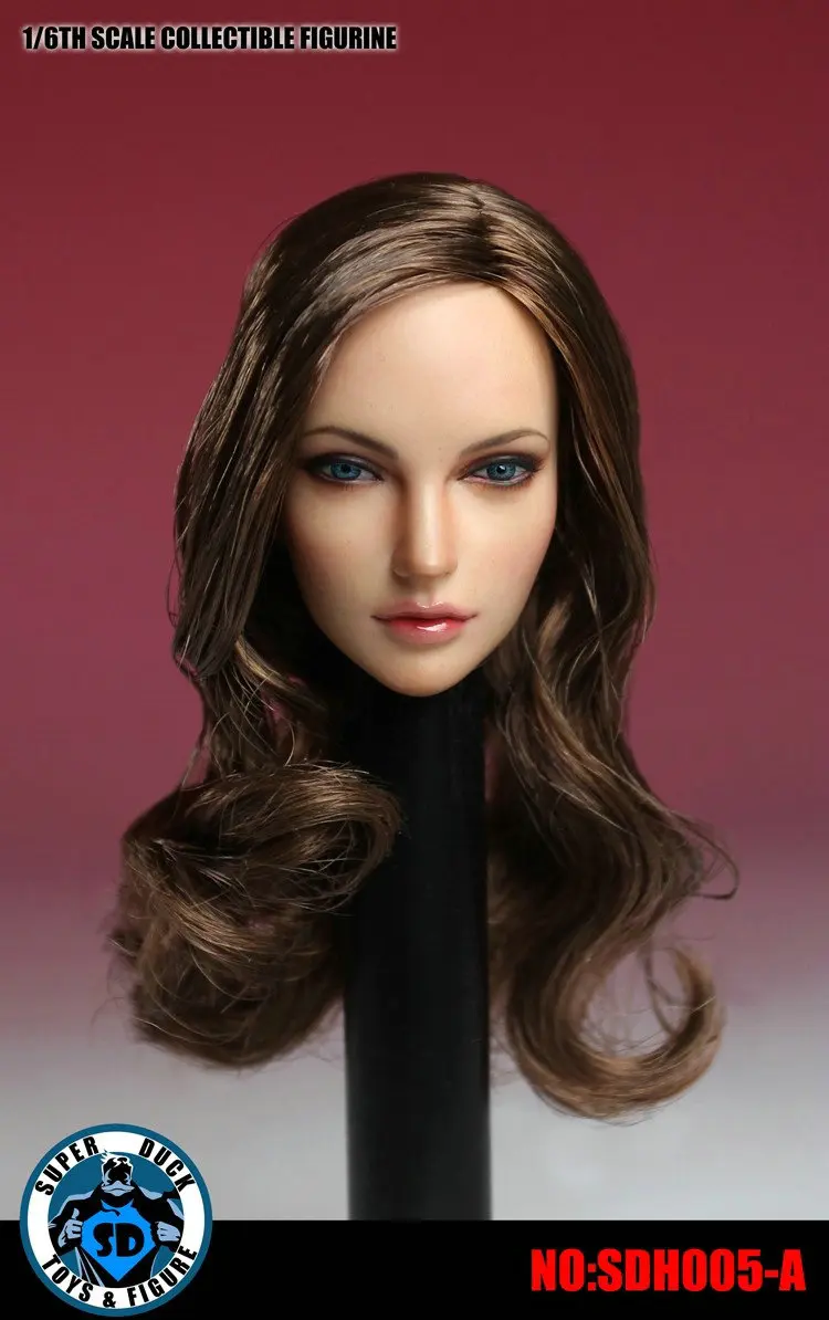 SUPER DUCK 1/6 European American Female Head Sculpt SDH005A B C For 12" PHICEN PALE Figure
SUPER DUCK 1/6 European American Female Head Sculpt SDH005A B C For 12" PHICEN PALE Figure