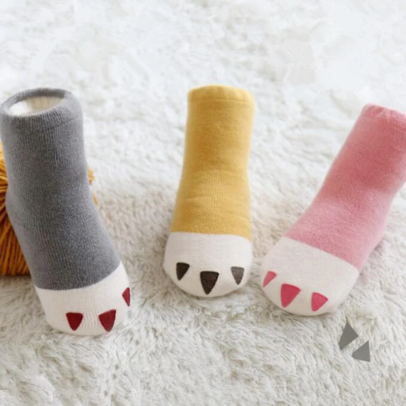 Baby Girls Boys Socks Thicken Warm Newborn Baby Cute Paw Non-slip Socks Meias Para Bebe Kids Children Socks 0-4Years Enfant
Baby Girls Boys Socks Thicken Warm Newborn Baby Cute Paw Non-slip Socks Meias Para Bebe Kids Children Socks 0-4Years Enfant