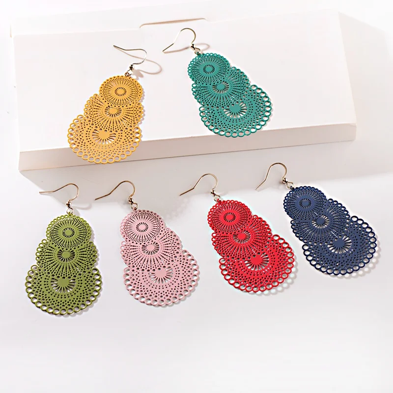 TopHanqi Multicolor Hollow Round Shape Copper Dangle Hanging Earrings Women Female 2019 New Fashion OrnamentsJewelry Accessories
TopHanqi Multicolor Hollow Round Shape Copper Dangle Hanging Earrings Women Female 2019 New Fashion OrnamentsJewelry Accessories