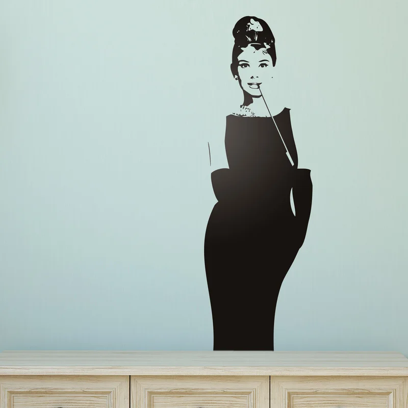 Audrey Hepburn Vinyl Wall Stickers removable home decor For Living Room Nursery Bedroom Home Decor Mural Wallpaper
Audrey Hepburn Vinyl Wall Stickers removable home decor For Living Room Nursery Bedroom Home Decor Mural Wallpaper