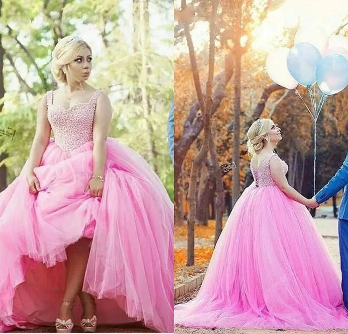 Famous Design Ball Gown Sweetheart Pink Wedding Dresses Bling Crystal Top Lace Up Custom Made Bridal Gowns
Famous Design Ball Gown Sweetheart Pink Wedding Dresses Bling Crystal Top Lace Up Custom Made Bridal Gowns