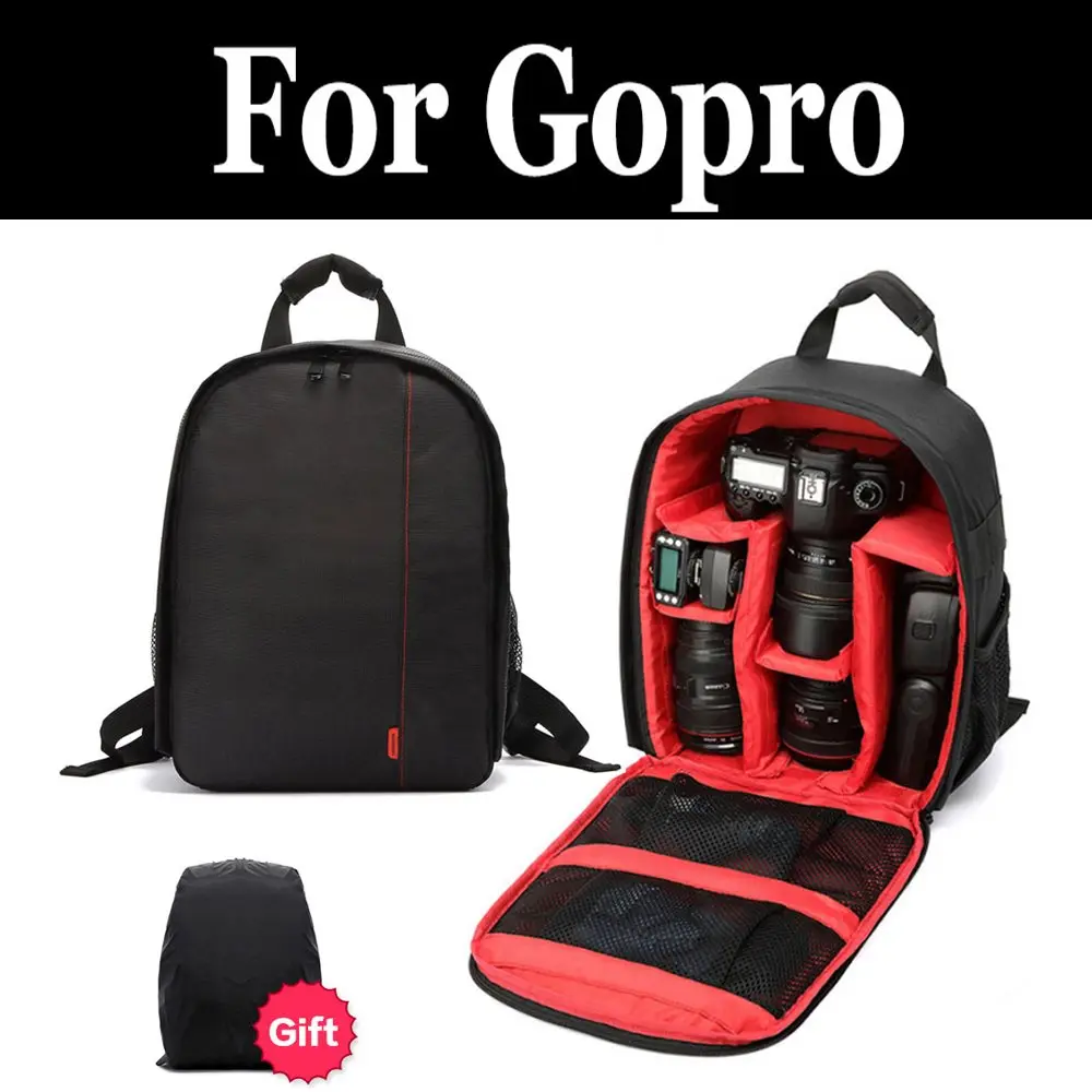 Outdoor Wear-resisting Water-resistant DSLR Digital Camera Bag Backpack Multi-functional For gopro Fusion HERO ERO 4 5 6
Outdoor Wear-resisting Water-resistant DSLR Digital Camera Bag Backpack Multi-functional For gopro Fusion HERO ERO 4 5 6