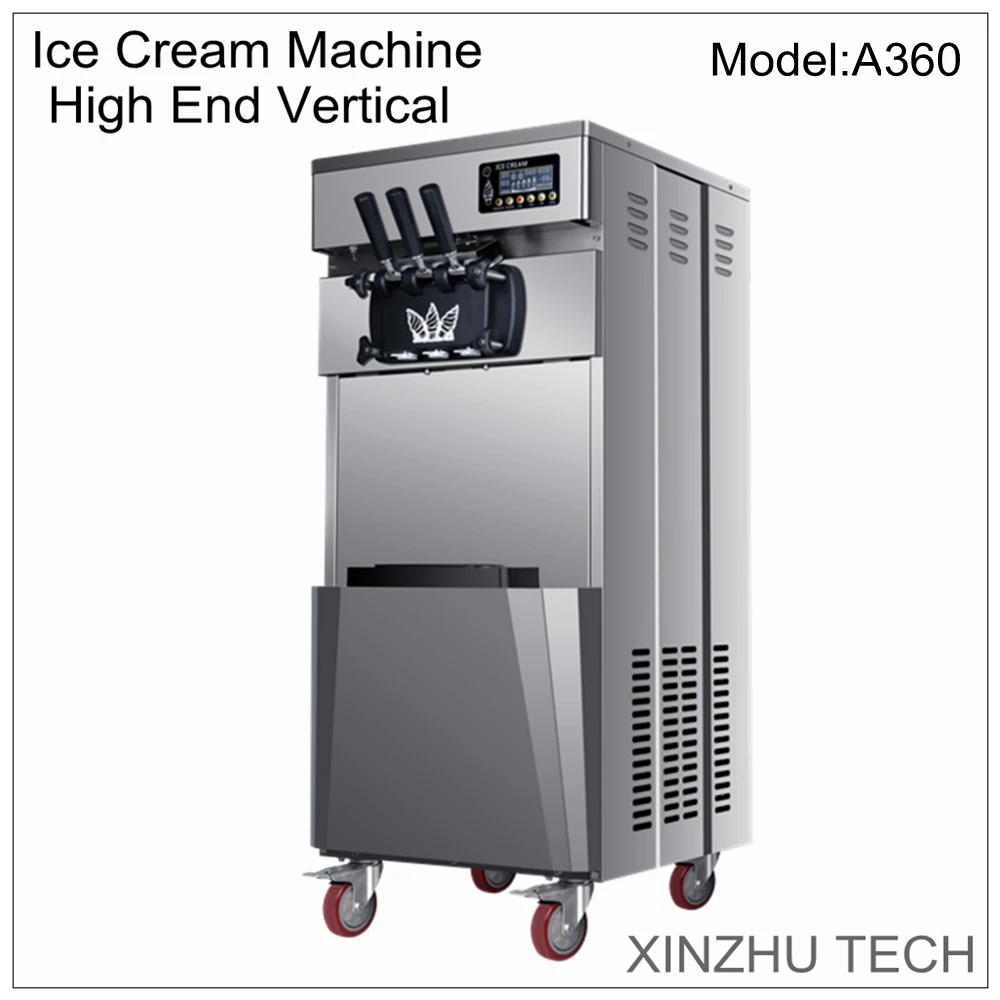 Professional Ice cream machine A360 high-end desktop practical soft ice Ice cream maker 2600W stainless steel 26L/H american
Professional Ice cream machine A360 high-end desktop practical soft ice Ice cream maker 2600W stainless steel 26L/H american