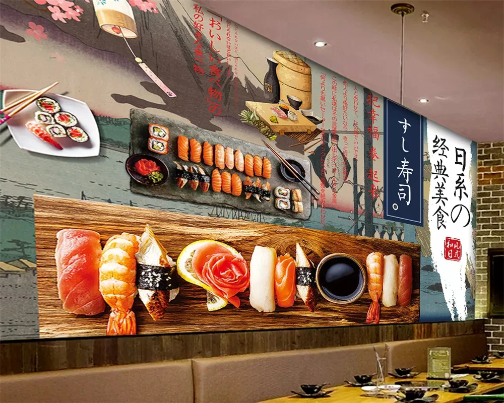 beibehang 3d wallpaper wall custom Japanese and wind sushi ukiyo-e catering background kitchen wallpaper 3 d wallpaper for walls
beibehang 3d wallpaper wall custom Japanese and wind sushi ukiyo-e catering background kitchen wallpaper 3 d wallpaper for walls