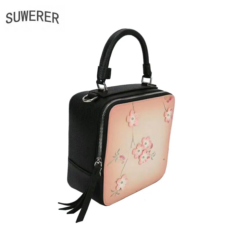 SUWERER Genuine Leather women bags for women 2019 new luxury handbags women bags designer clutch bag Shoulder bag women
SUWERER Genuine Leather women bags for women 2019 new luxury handbags women bags designer clutch bag Shoulder bag women